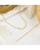 Mini gouden koperen halsketting met hart