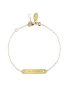 Je t'aime Armband aus vergoldetem Messing