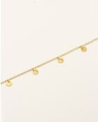 Pulsera Indra en latón dorado