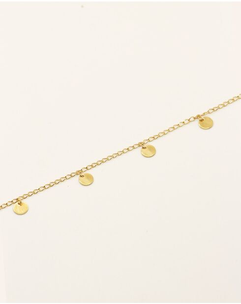 Pulsera Indra en latón dorado
