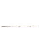 Diane Messingarmband gold/weiße Perle
