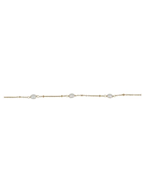 Diane Messingarmband gold/weiße Perle