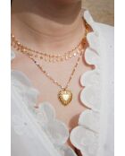 Halsketting Esme goud/wit messing