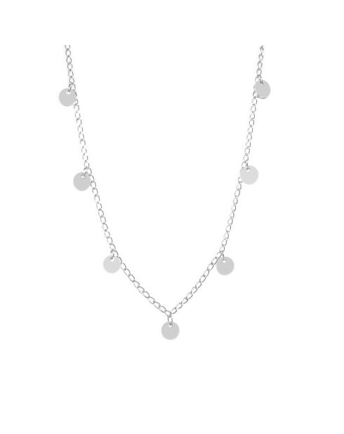 Collier Indra en Laiton argenté