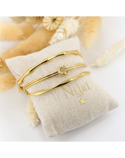 Bracciale Alicia in ottone dorato