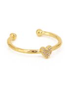 Lily Gold Heart ring in verguld messing