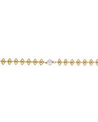 Pulsera Eyes de latón dorado
