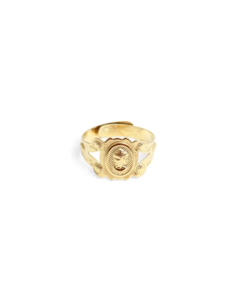 Anillo de latón dorado Thaïs