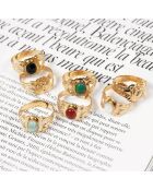 Anillo de latón dorado Thaïs