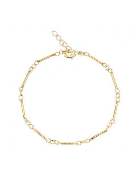 Pulsera Bertille de latón dorado