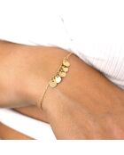 Mini Luna gouden koperen armband