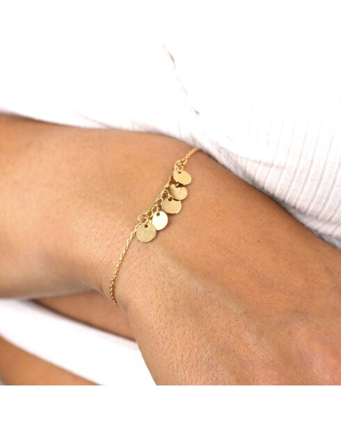 Mini Luna Armband aus goldfarbenem Messing