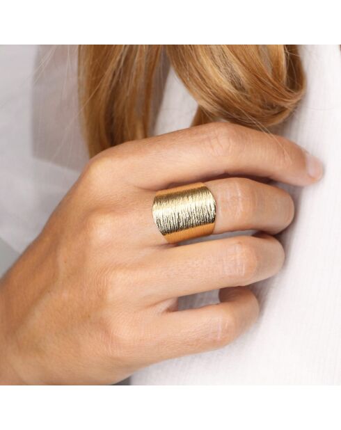 Agnès Großer goldener Messingring