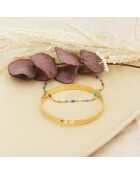 Eternity Bangle Case/Tutti-armband in goudkoper/veelkleurig hars