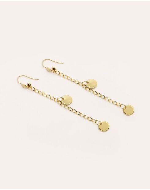 Orecchini Indra in ottone dorato