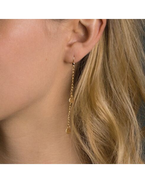 Orecchini Indra in ottone dorato