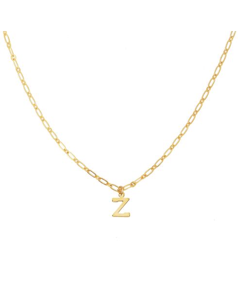Collier Alphabet Z en Laiton doré