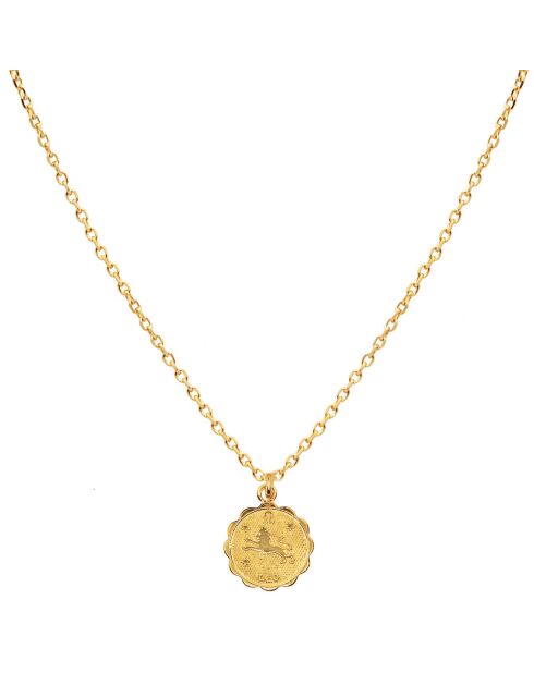 Astromania Lion gouden koperen halsketting