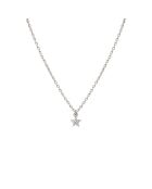 Collier en laiton Lily Etoile argenté/zirconium