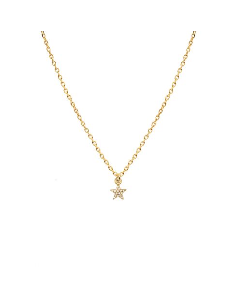 Collier en laiton Lily Etoile doré/zirconium