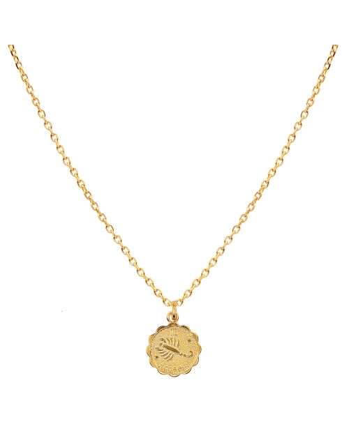 Collar Astromania Scorpion Gold Brass
