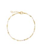 TuttiFrutti Gold/Weißmessingarmband