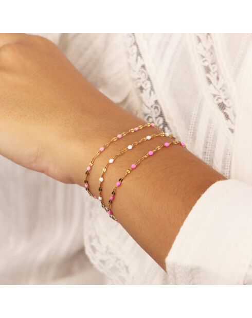 TuttiFrutti Gold/Weißmessingarmband