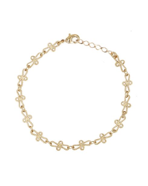 Pulsera Ophélie de latón dorado