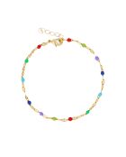 TuttiFrutti Gold/mehrfarbiges Messingarmband