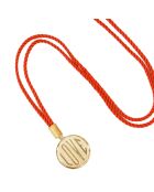 Liefdesketting in goud/koraalmessing