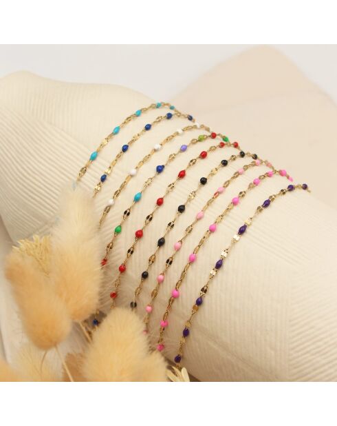 TuttiFrutti Armband aus goldenem und schwarzem Messing