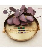 Bracciale Holy Gold in ottone/lapislazzuli