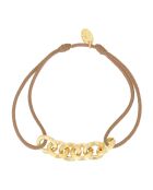 Brazalete Sophie Link en latón dorado camel