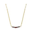 Halskette aus heiligem Gold aus Messing/Iolith