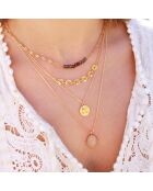 Halskette aus heiligem Gold aus Messing/Iolith
