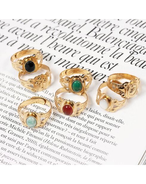 Bague Thaïs Croix en Laiton doré