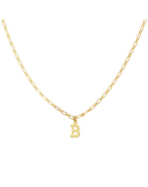 Collier Alphabet B en Laiton doré