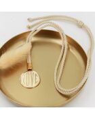 Liefdesketting in goud/nude messing