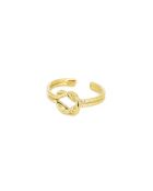 Anillo Léa de latón dorado