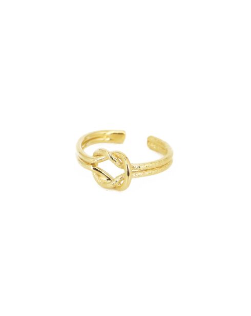 Anillo Léa de latón dorado