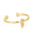 Lily Gold Moon-ring in verguld messing