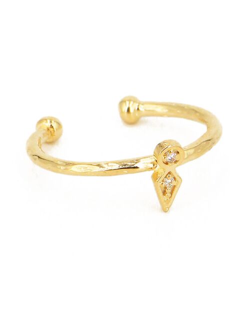 Lily Gold Moon-ring in verguld messing