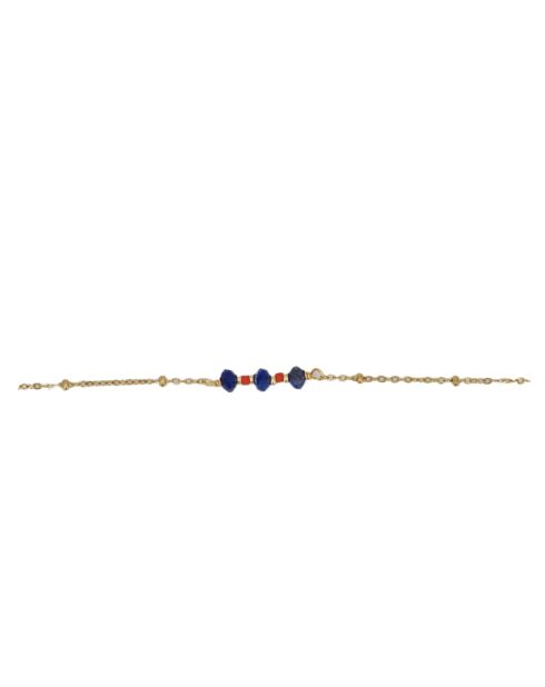 Bracelet en laiton Louise doré/lapis