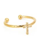 Lily Gold Cross-ring in verguld messing