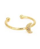 Bague Lily Or Lune en laiton doré