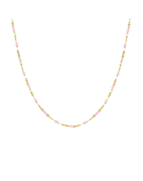 Collier en laiton TuttiFrutti doré/rose pâle