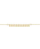 Pulsera Elena de latón dorado