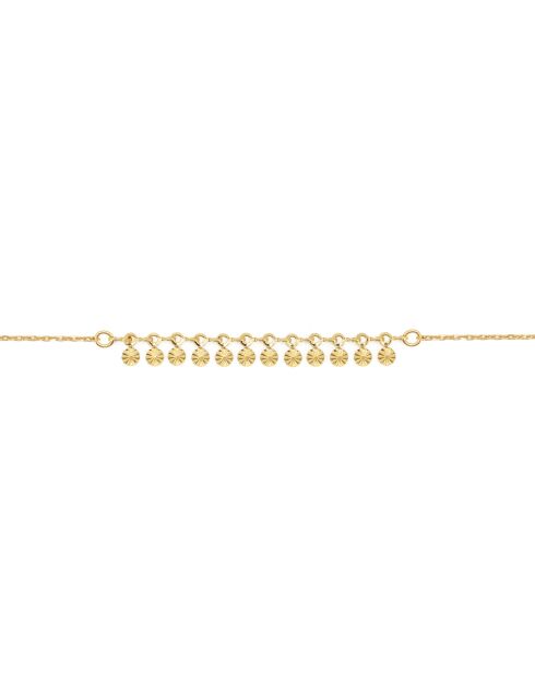 Pulsera Elena de latón dorado