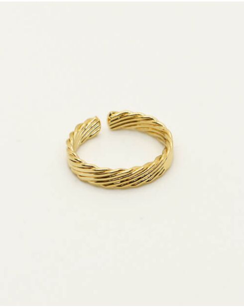 Anillo Emma de latón dorado