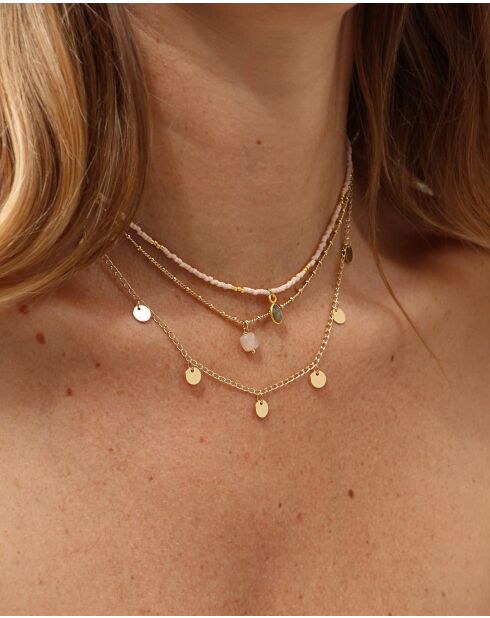 Collana Indra in ottone dorato